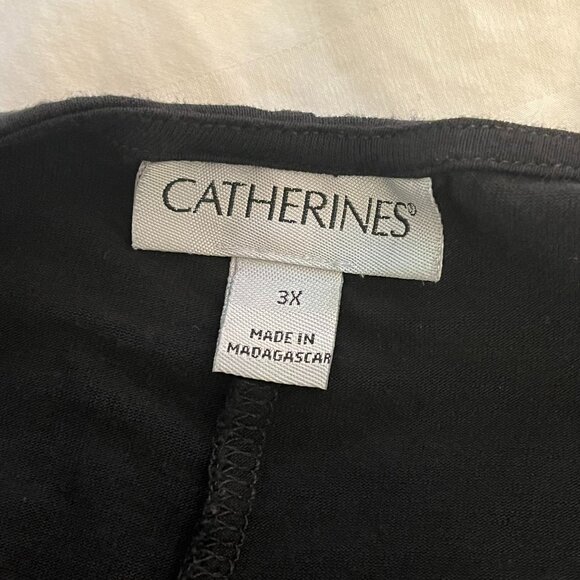 Catherines Blouse Black Size 3X - Picture 3 of 4